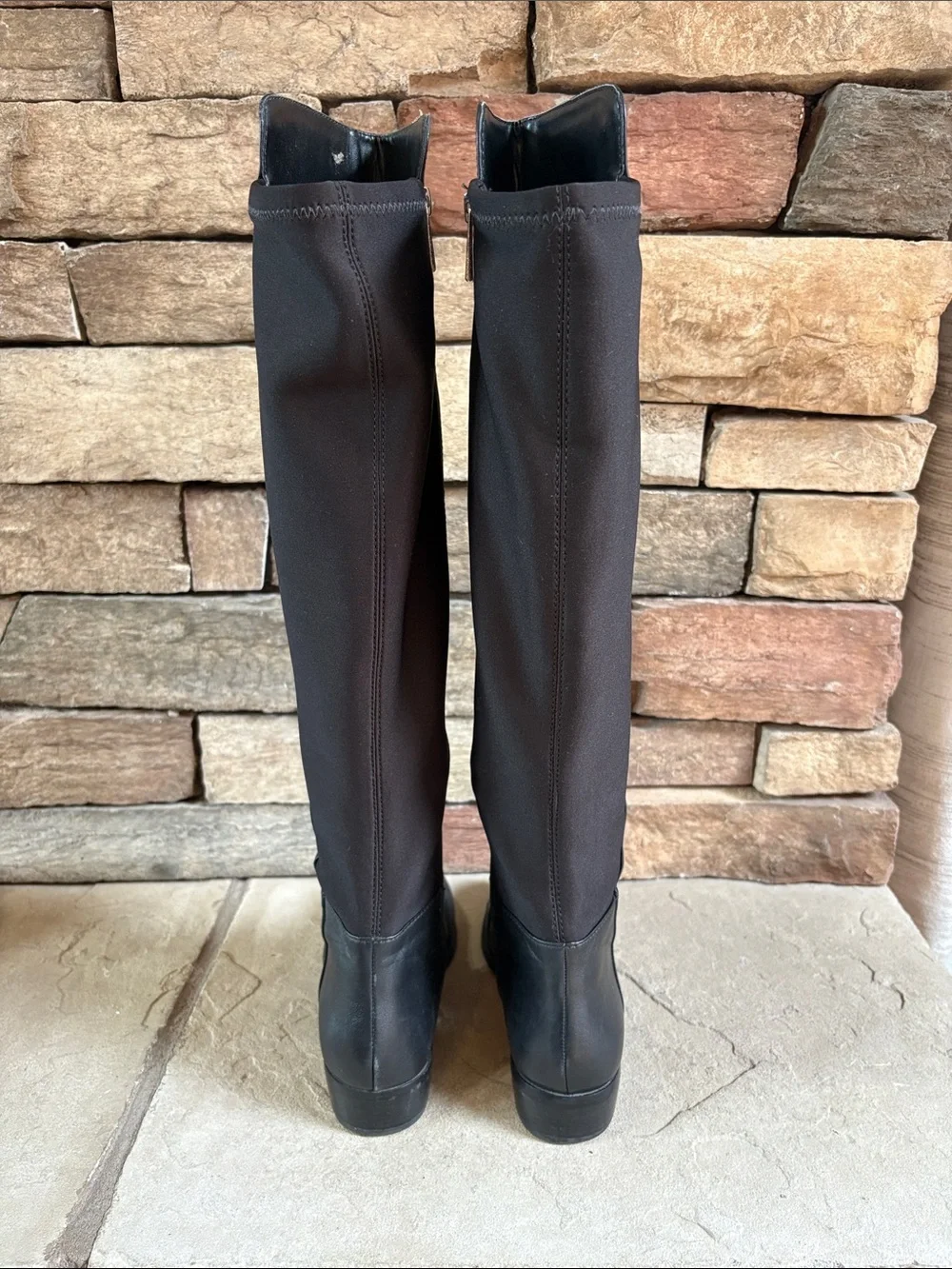 Michael Kors sz 7 black leather tall riding boots